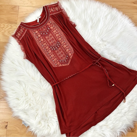 Anthropologie FeatherBone Revelry Studded Boho Ribbed - Picture 3 of 13